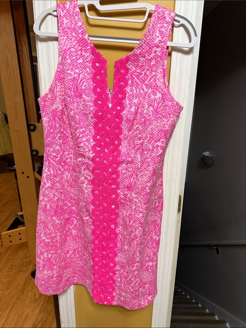 Lilly Pulitzer for Target Pink Lace Trim Shift Dress Size 10